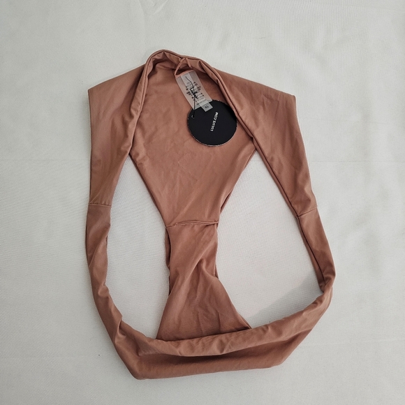 NWT Lulus Nova High Cut Bikini Bottom Size XL Brown Swim Swimwear Surf Beach - Picture 4 of 9